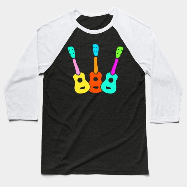 Joyful Ukulele Baseball T-Shirt by jazzworldquest